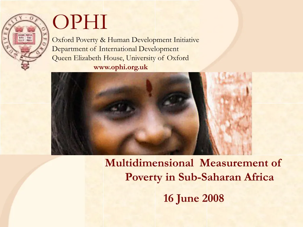 ophi oxford poverty human development initiative