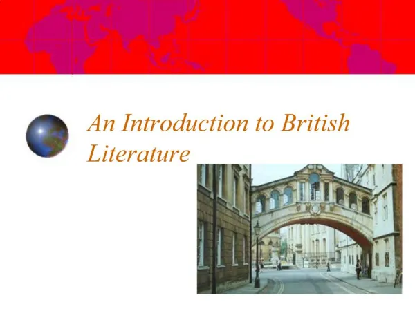 An Introduction to British Literature