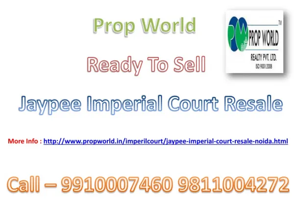 Jaypee Imperial Court Resale,9811004272,Jaypee Imperial Cour