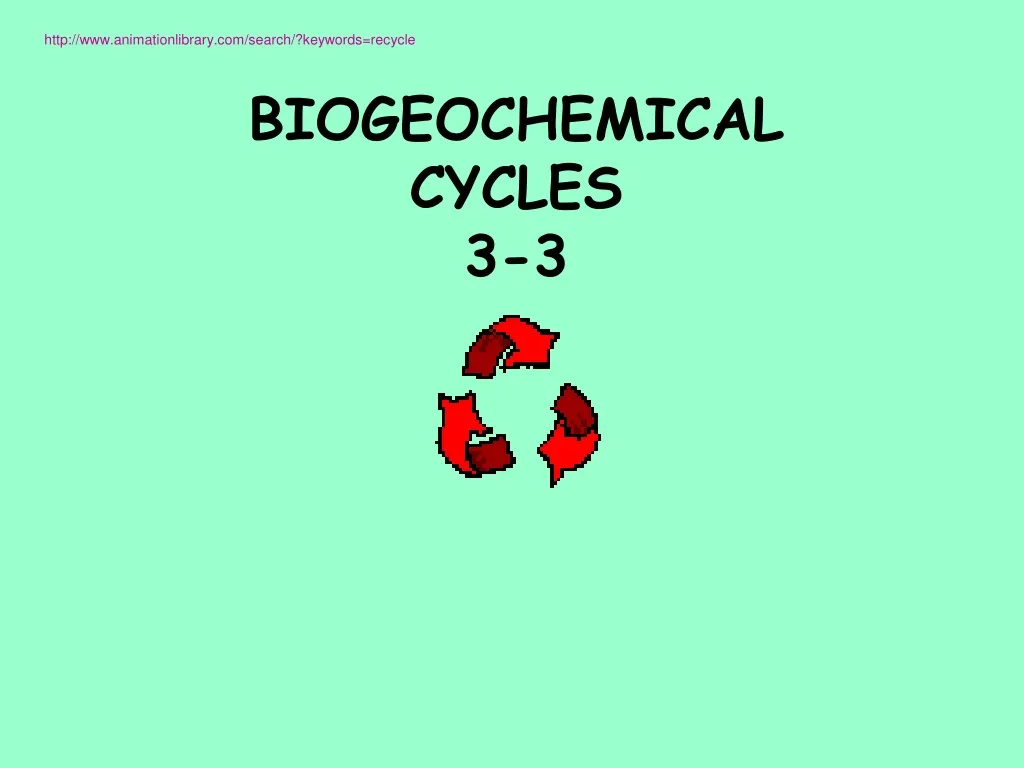 biogeochemical cycles 3 3
