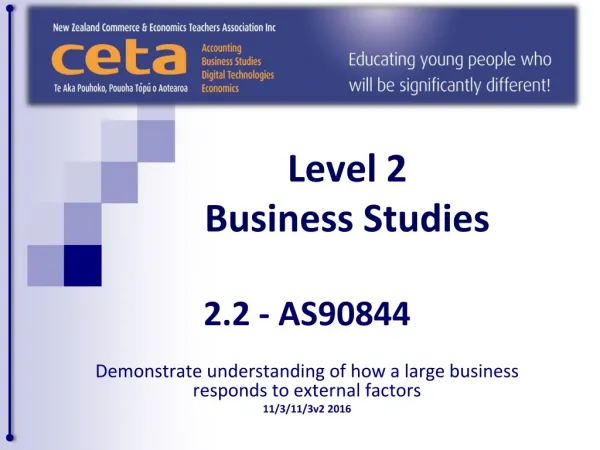 Level 2 Business Studies