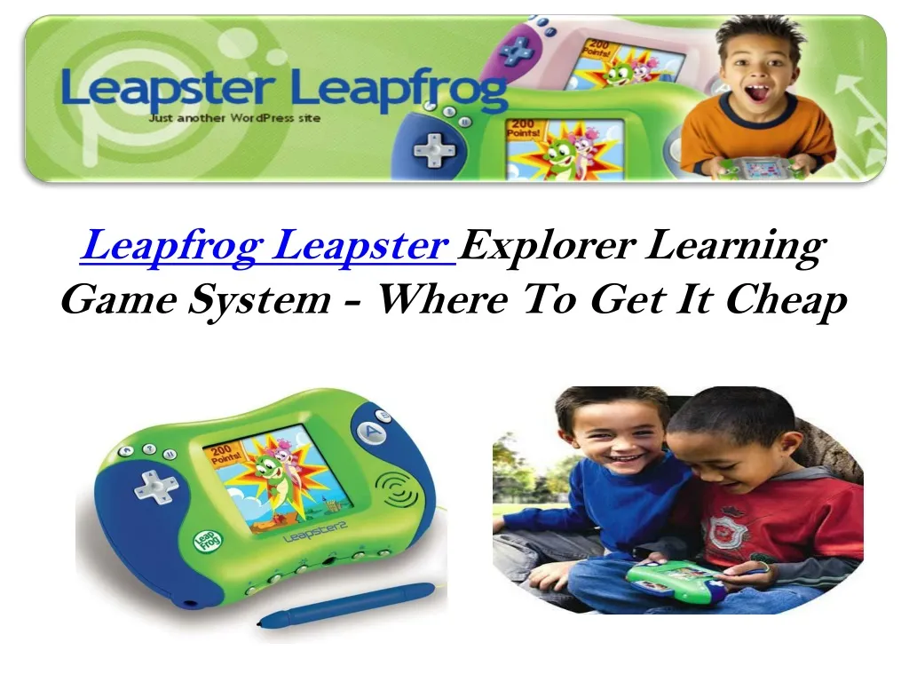 leapfrog leapster explorer learning game system