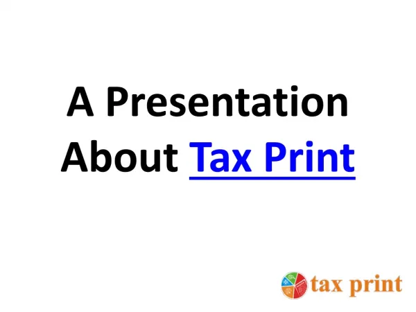 Tax Related Softwares by Tax Print