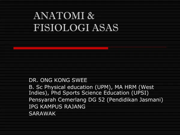 Anatomi & Fisiologi