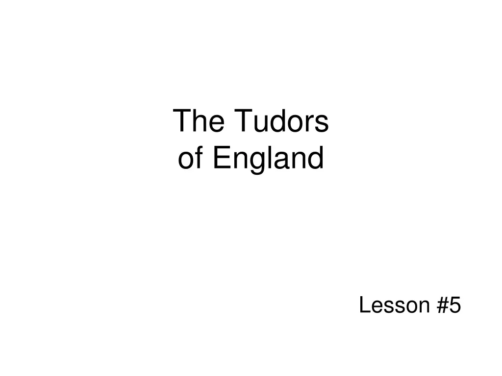 the tudors of england