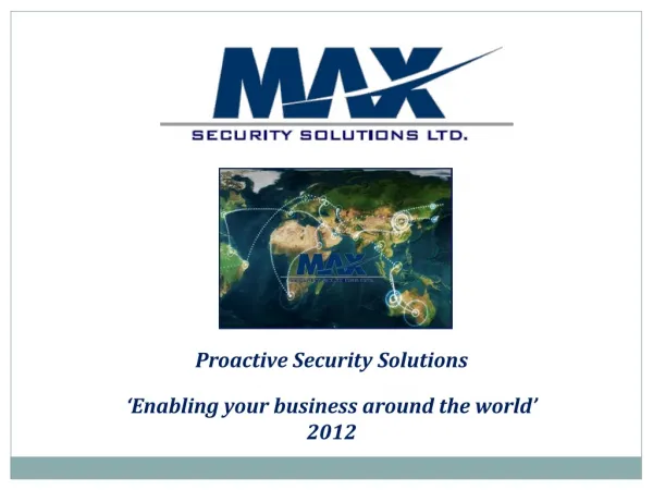 Max Security: MENA and Africa Intel and Executive Protection