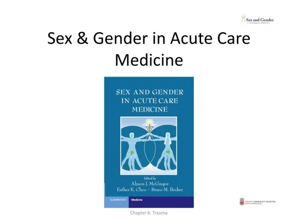 Sex &amp; Gender in Acute Care Medicine