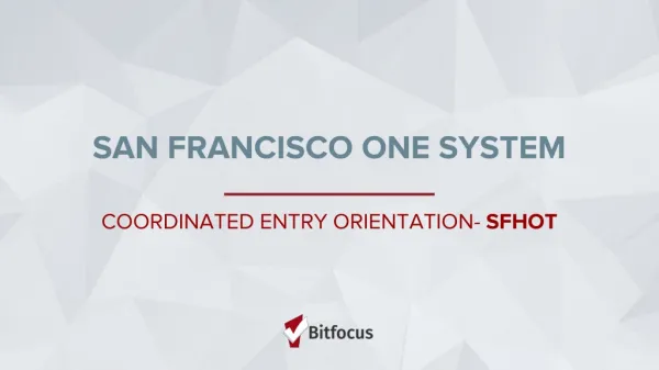 SAN FRANCISCO ONE SYSTEM