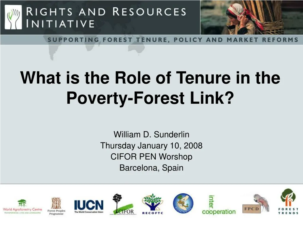 what is the role of tenure in the poverty forest link