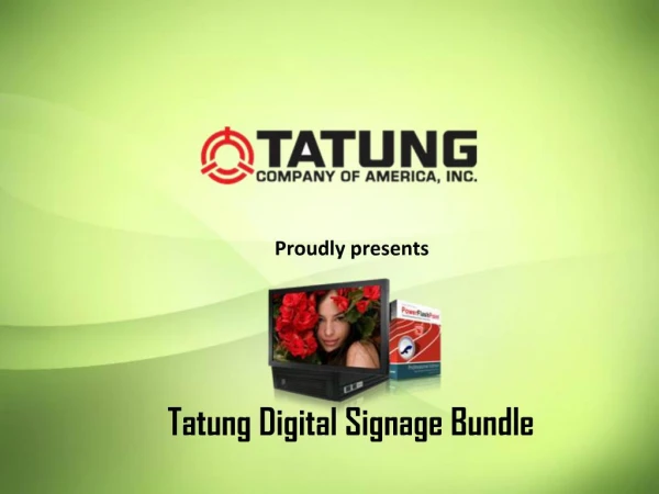 Tatung Signage Bundle