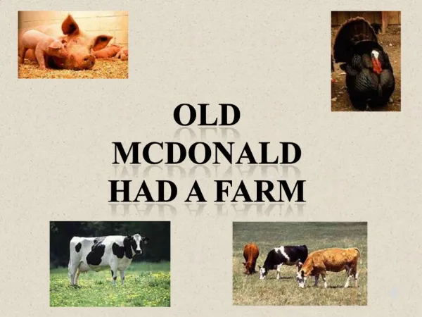 OLD MCDONALD HAD A FARM