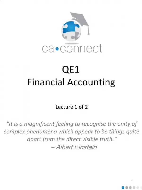 QE1 Financial Accounting