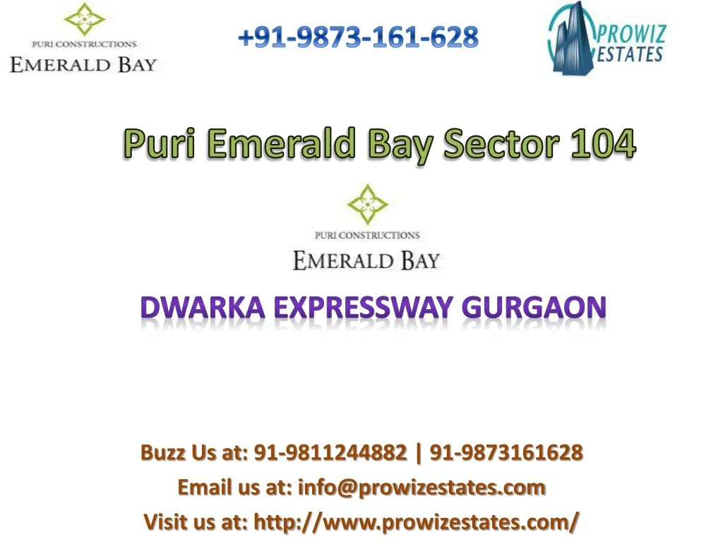 puri emerald bay sector 104