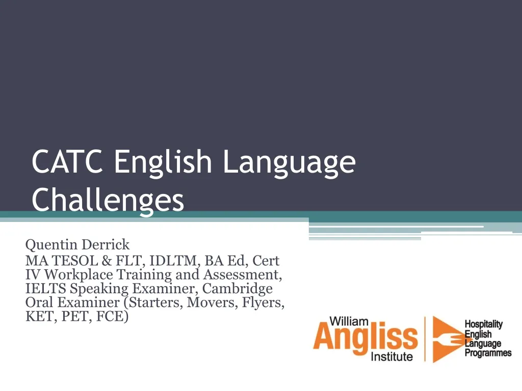 catc english language challenges