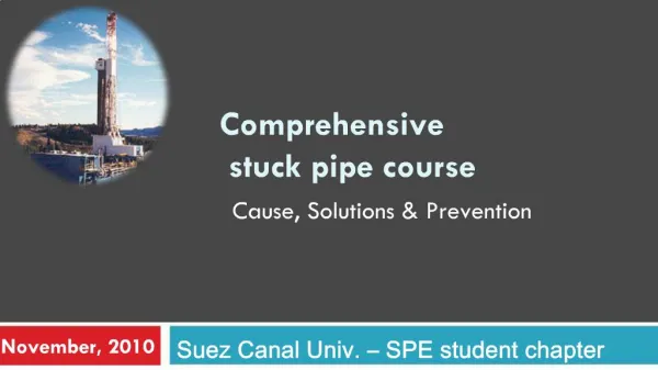 Comprehensive stuck pipe course