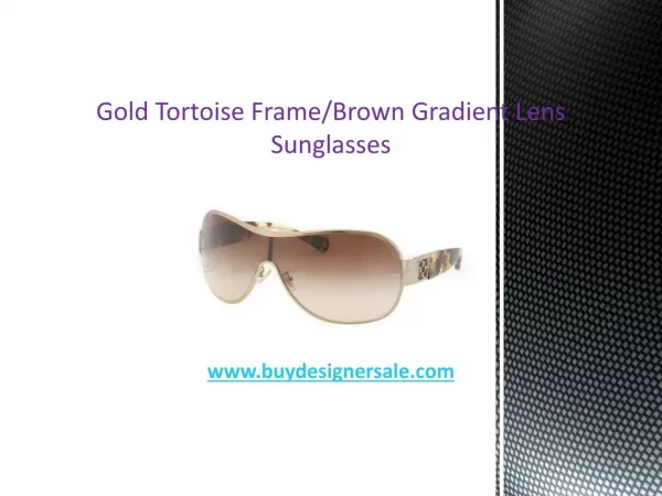 Gold Tortoise Frame/Brown Gradient Lens Sunglasses