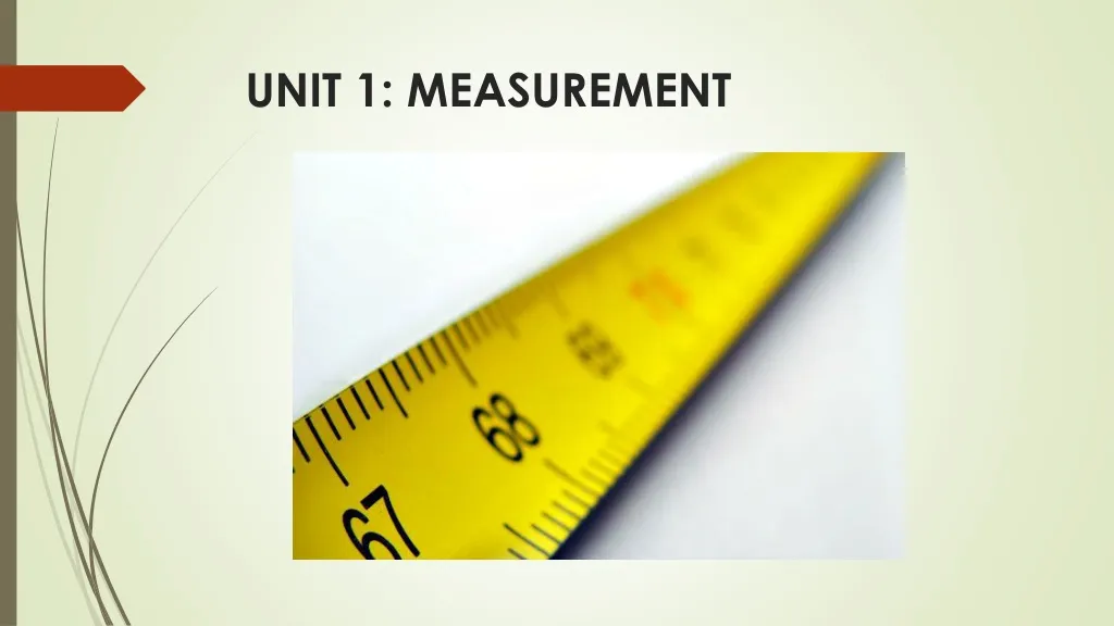 unit 1 measurement