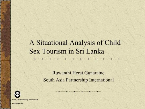 A Situational Analysis of Child Sex Tourism in Sri Lanka