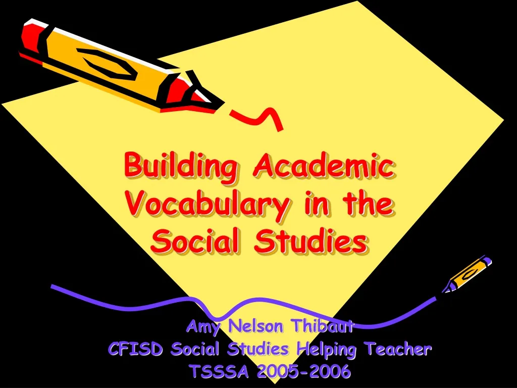 building academic vocabulary in the social studies