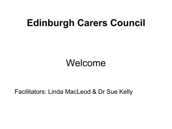 Edinburgh Carers Council