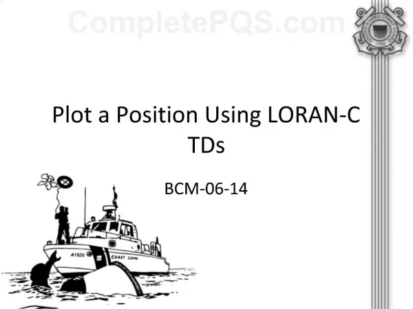Plot a Position Using LORAN-C TDs