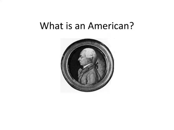 What is an American