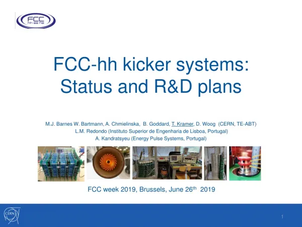 FCC- hh kicker systems: Status and R&amp;D plans