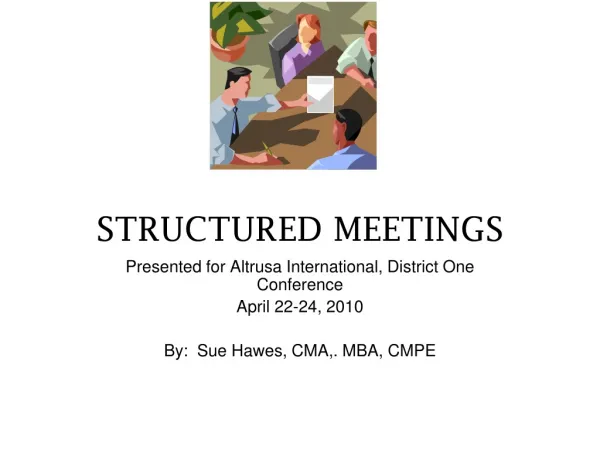 STRUCTURED MEETINGS