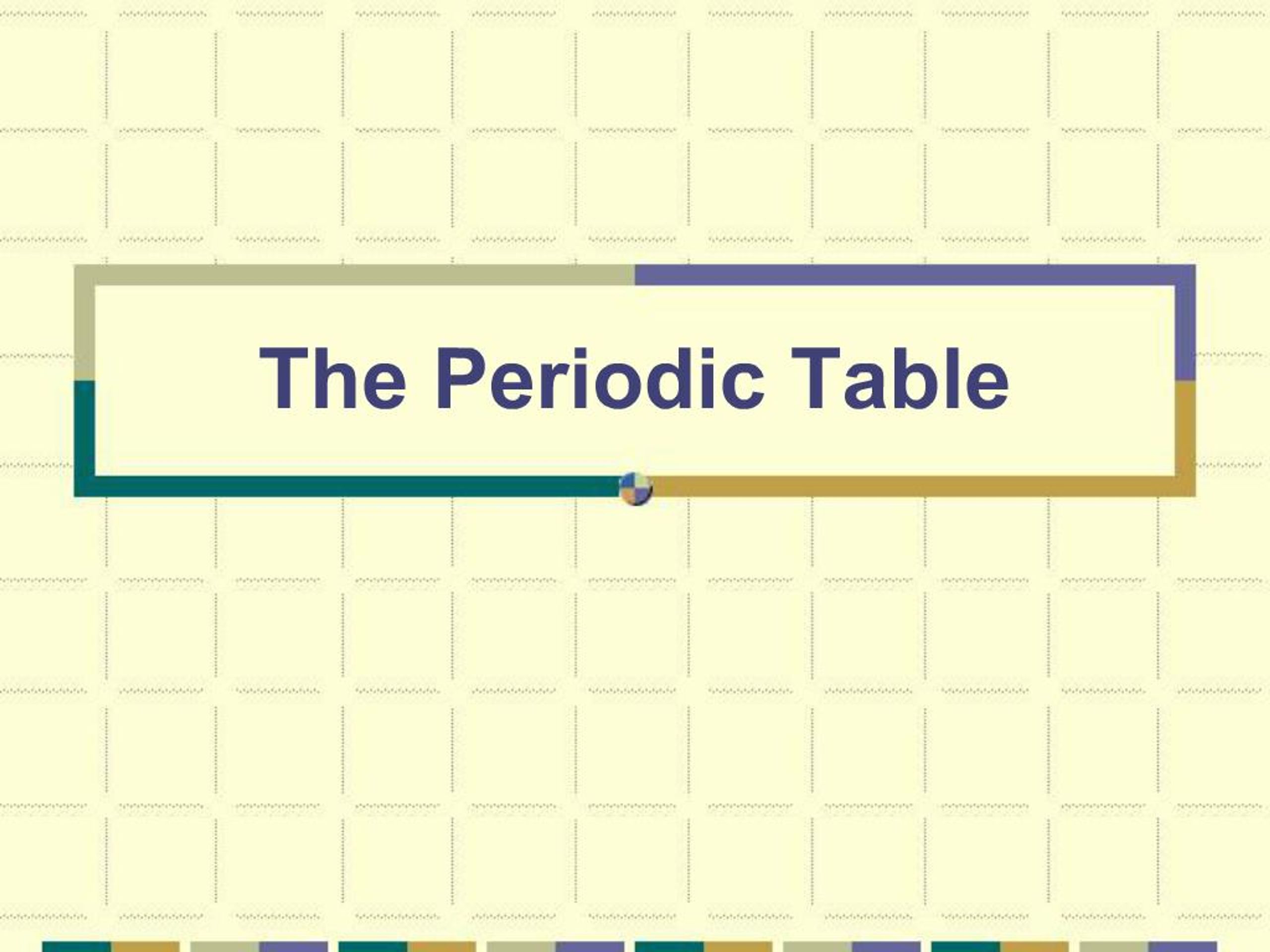 PPT - Understanding the Periodic Table: Structure and Significance of ...