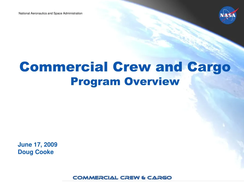 commercial crew and cargo program overview