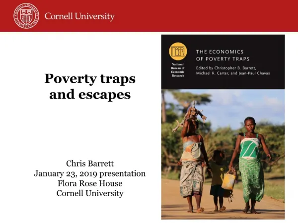 Poverty traps and escapes