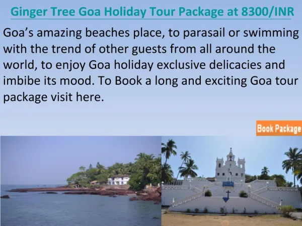 Goa Tour Package with Ginger Tree