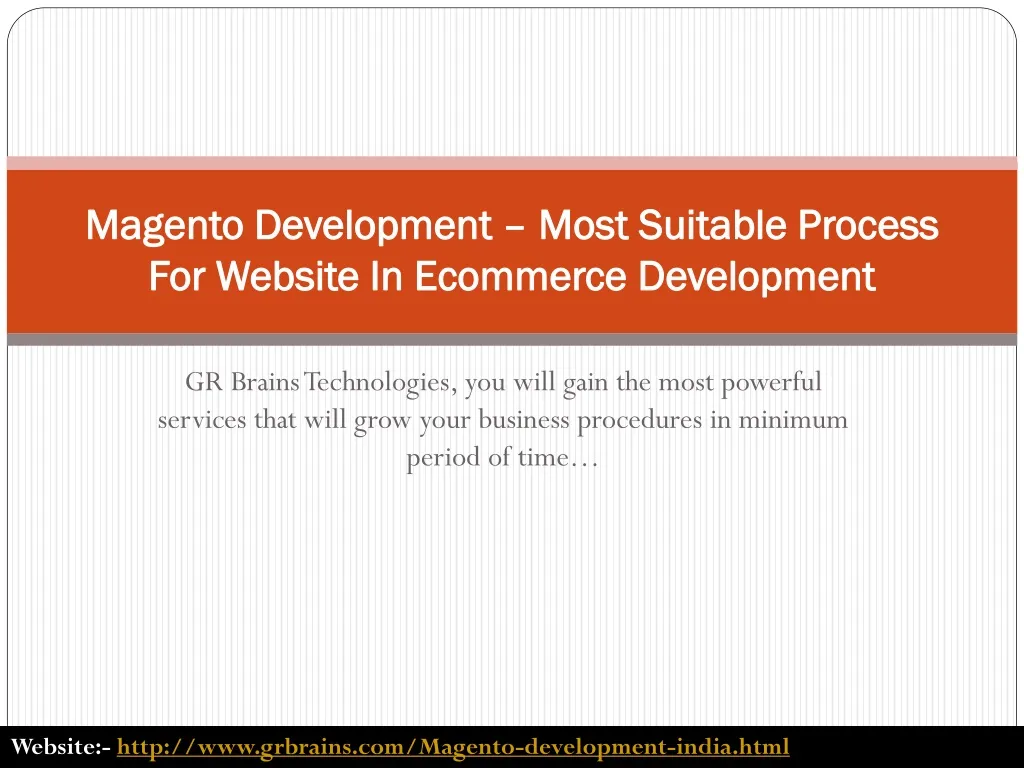 magento development most suitable process for website in ecommerce development