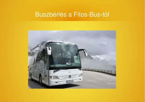 Buszbérlés - Fitos-Bus