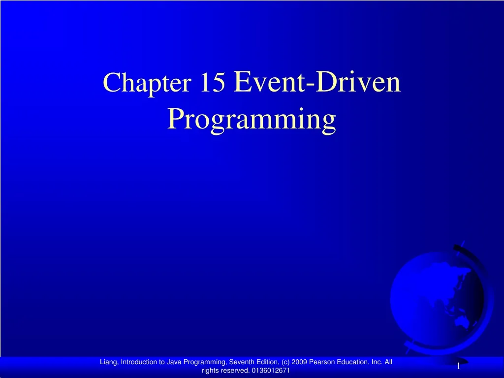 chapter 15 event driven programming