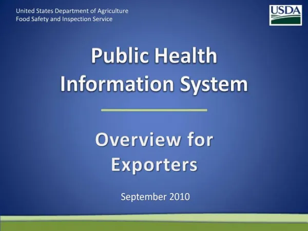 Public Health Information System