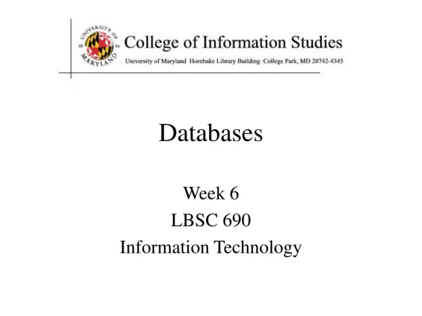 databases