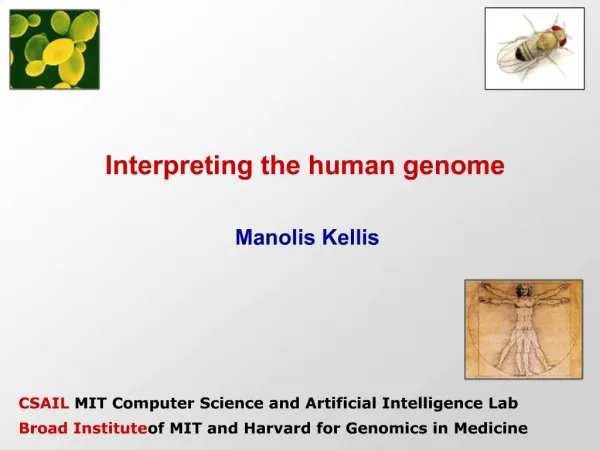 Interpreting the human genome