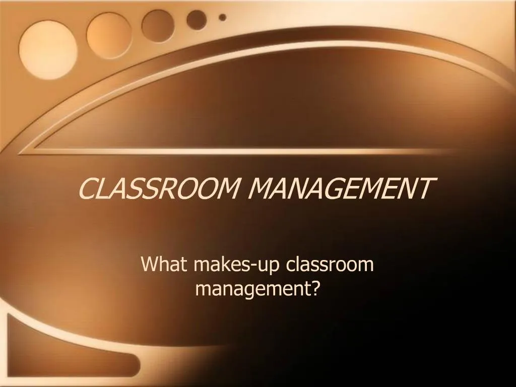 powerpoint classroom management presentation