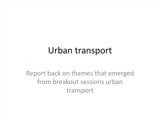 Urban transport