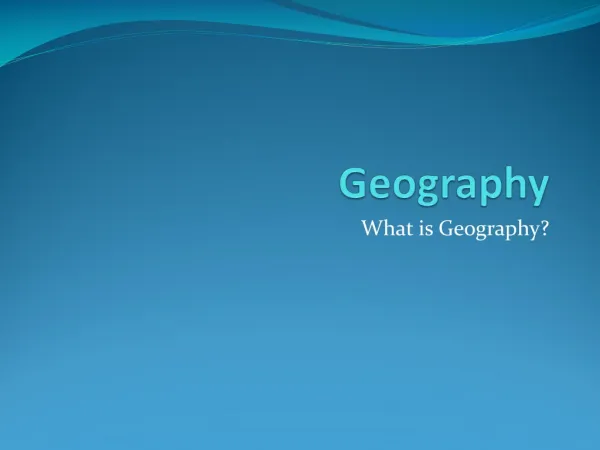 Geography