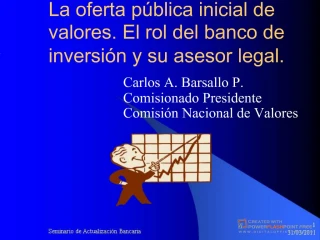La oferta p - slide 1