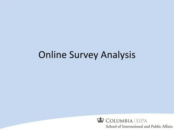 Online Survey Analysis