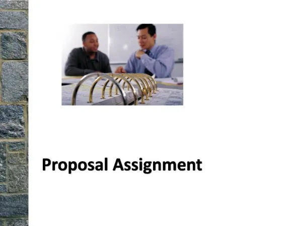 Proposal Assignment