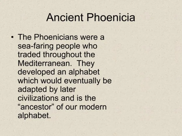 Ancient Phoenicia
