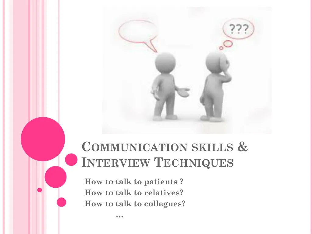 communication skills interview techniques