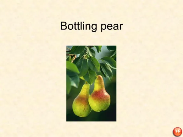 Bottling pear
