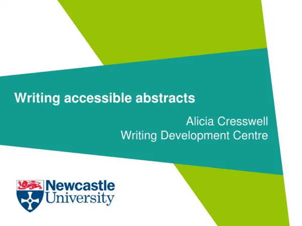 Writing accessible abstracts