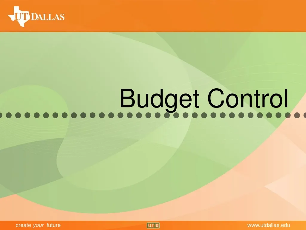 budget control