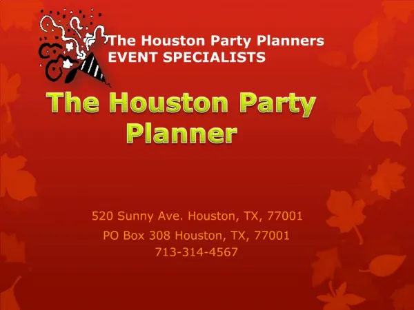 The Houston Party Planner